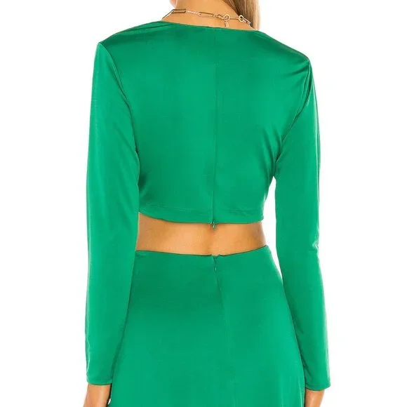 Alexis Sari Top in Emerald - Picture 2 of 9